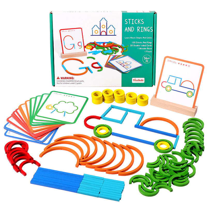 Gioco ad anello per bambini Montessori Puzzle Logic Training