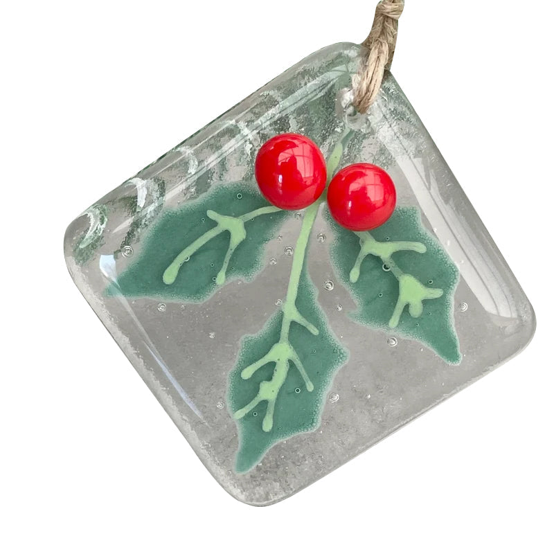 Decorazione per albero di Natale in vetro fuso