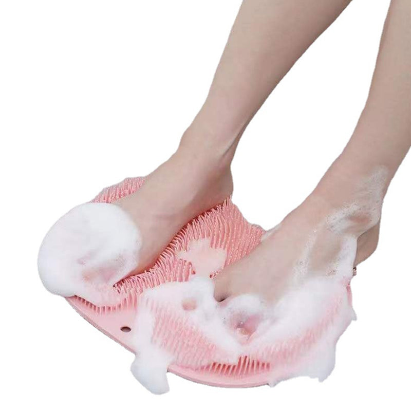 Scrubber per piedi e schiena per doccia, cuscino massaggiante