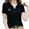 Camicia A Maniche Corte Con Scollo A V