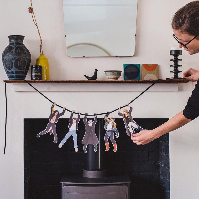 Decorazione horror della ghirlanda dei vampiri di Halloween di Santa Carla