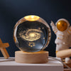 Luce notturna incandescente della sfera di cristallo