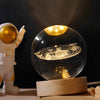 Luce notturna incandescente della sfera di cristallo