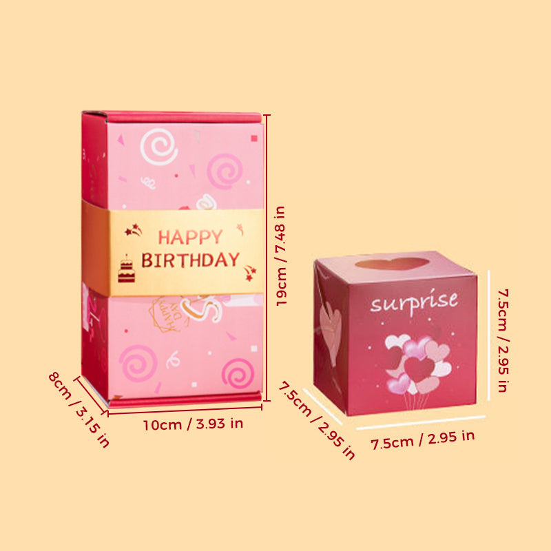 Confezione regalo con scatola a sorpresa