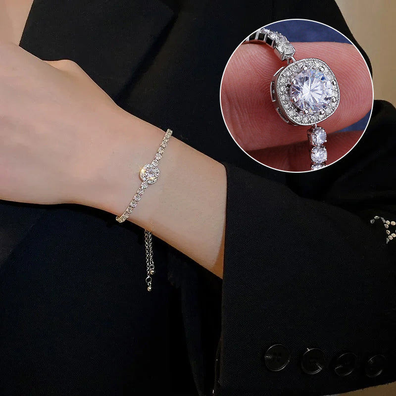 Bracciale in argento 925 con moissanite🤩