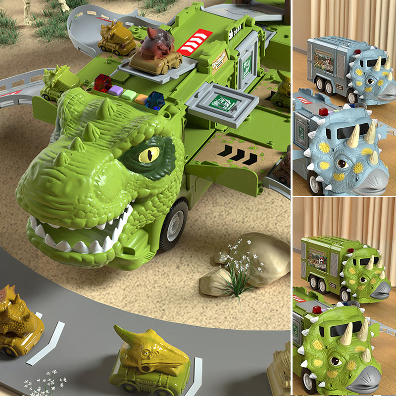 Set di Giocattoli da Pista per Camion di Dinosauri