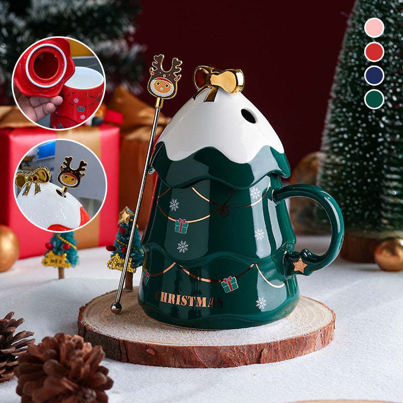 Tazza con albero di Natale creativo in 3D