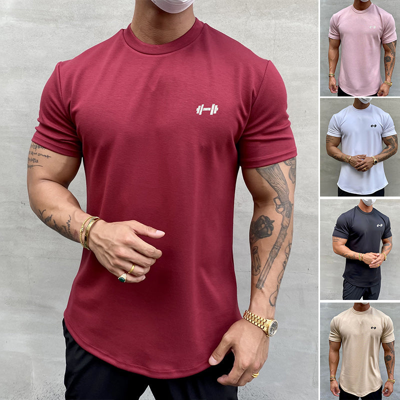 T-shirt sportiva elasticizzata in puro cotone