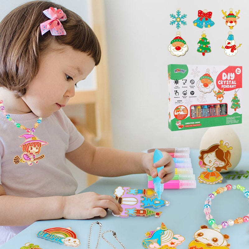 Set di arti e mestieri con pittura di cristallo fai-da-te