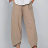 Pantaloni Casual in Cotone e Lino
