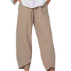 Pantaloni Casual in Cotone e Lino