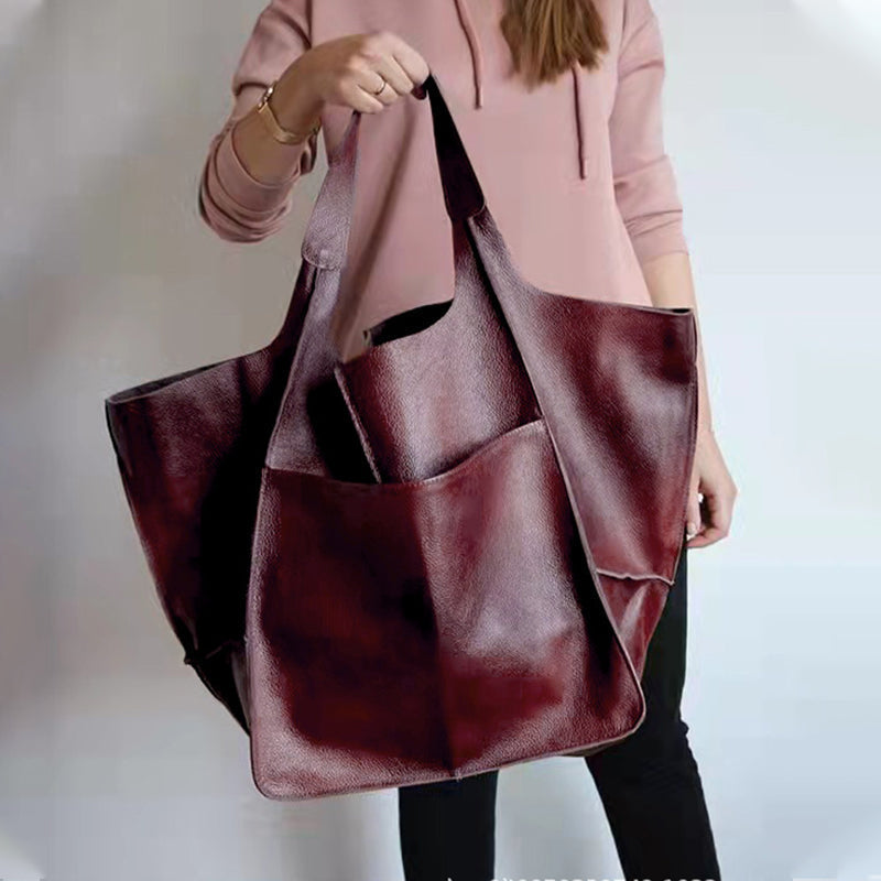 Borse oversize in pelle Weekender