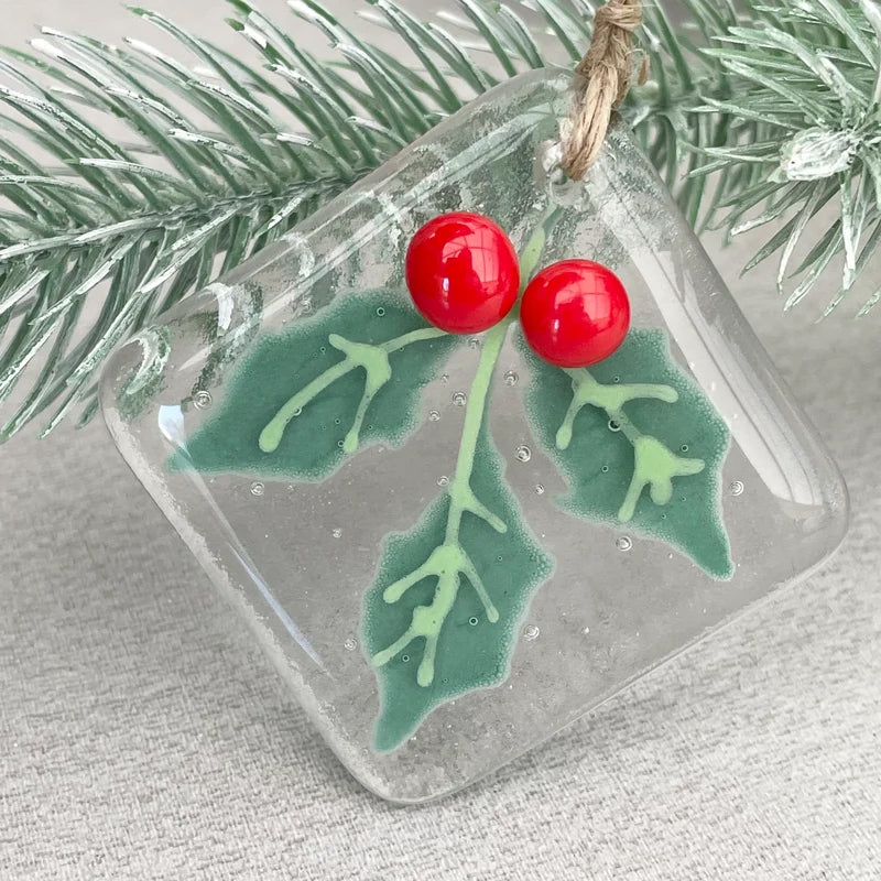 Decorazione per albero di Natale in vetro fuso