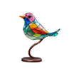 🐦Uccelli sui rami Ornamenti in vetro colorato