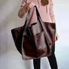 Borse oversize in pelle Weekender