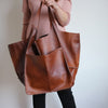 Borse oversize in pelle Weekender