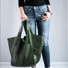 Borse oversize in pelle Weekender