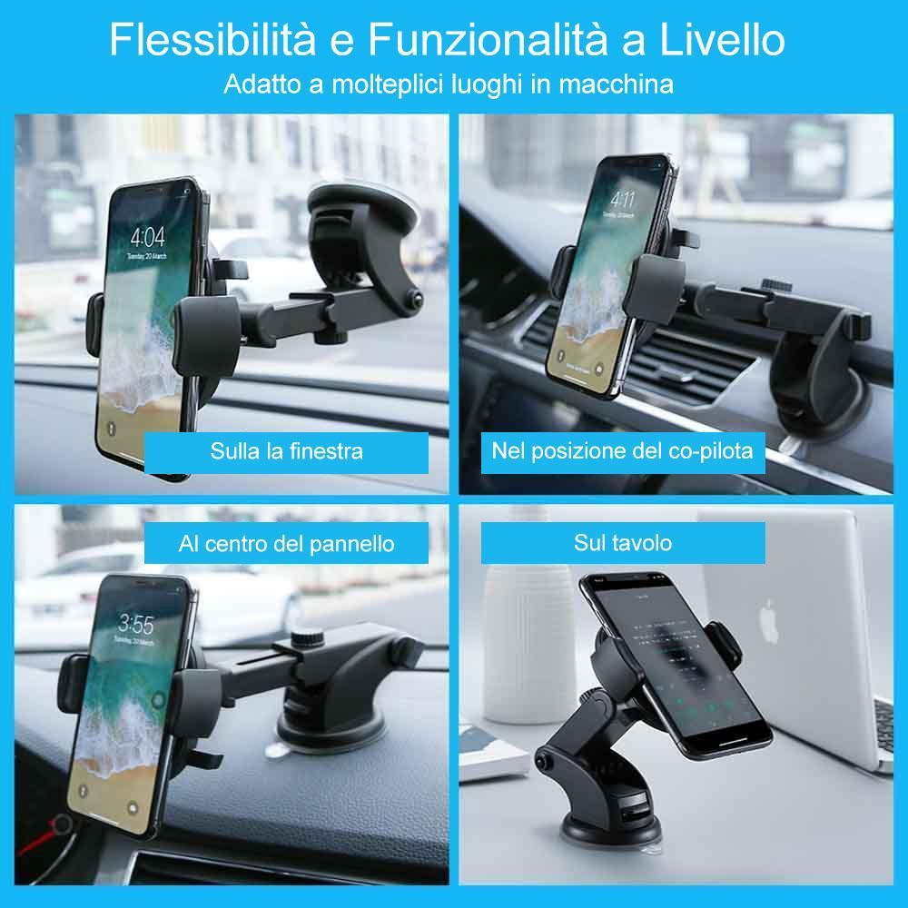 Telefono holder in macchina (nero) - oseletti