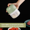 Macina aglio elettrico ricaricabile tramite USB